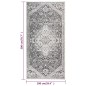 vidaXL Tappeto da Esterni a Tessitura Piatta 100x200 cm Grigio Chiaro vidaXL Tappeto da Esterni a Tessitura Piatta 100x200 cm Grigio Chiaro