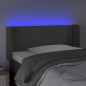 Testiera a LED Grigio Scuro 83x16x78/88 cm in Velluto Testiera a LED Grigio Scuro 83x16x78/88 cm in Velluto