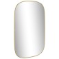 vidaXL Specchio da Parete Dorato 80x50 cm