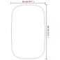vidaXL Specchio da Parete Dorato 80x50 cm