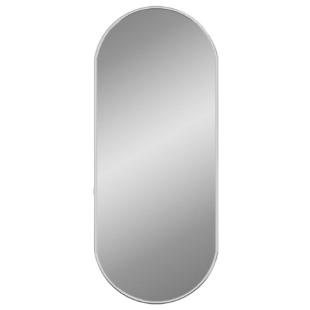 vidaXL Specchio da Parete Argento 60x25 cm Ovale