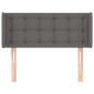 Testiera ad Orecchio Grigio 93x16x78/88 cm in Similpelle Testiera ad Orecchio Grigio 93x16x78/88 cm in Similpelle