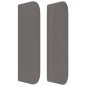 Testiera ad Orecchio Grigio 93x16x78/88 cm in Similpelle Testiera ad Orecchio Grigio 93x16x78/88 cm in Similpelle