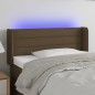 Testiera a LED Marrone Scuro 103x16x78/88 cm in Tessuto Testiera a LED Marrone Scuro 103x16x78/88 cm in Tessuto