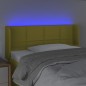 Testiera a LED Verde 83x16x78/88 cm in Tessuto Testiera a LED Verde 83x16x78/88 cm in Tessuto