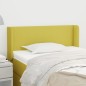 Testiera ad Orecchio Verde 93x16x78/88 cm in Tessuto