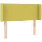 Testiera ad Orecchio Verde 93x16x78/88 cm in Tessuto