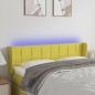 Testiera a LED Verde 147x16x78/88 cm in Tessuto Testiera a LED Verde 147x16x78/88 cm in Tessuto