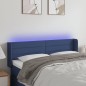 Testiera a LED Blu 147x16x78/88 cm in Tessuto Testiera a LED Blu 147x16x78/88 cm in Tessuto