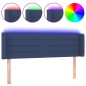Testiera a LED Blu 147x16x78/88 cm in Tessuto Testiera a LED Blu 147x16x78/88 cm in Tessuto