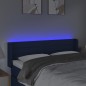 Testiera a LED Blu 147x16x78/88 cm in Tessuto Testiera a LED Blu 147x16x78/88 cm in Tessuto