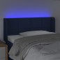 Testiera a LED Blu 103x16x78/88 cm in Tessuto Testiera a LED Blu 103x16x78/88 cm in Tessuto