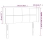Testiera a LED Blu 103x16x78/88 cm in Tessuto Testiera a LED Blu 103x16x78/88 cm in Tessuto