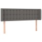 Testiera a LED Grigio 147x16x78/88 cm in Similpelle Testiera a LED Grigio 147x16x78/88 cm in Similpelle