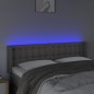 Testiera a LED Grigio 147x16x78/88 cm in Similpelle Testiera a LED Grigio 147x16x78/88 cm in Similpelle