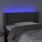 Testiera a LED Grigio Scuro 103x16x78/88 cm in Velluto Testiera a LED Grigio Scuro 103x16x78/88 cm in Velluto