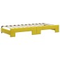 vidaXL Divano Letto Estraibile con Materassi Giallo 90x200 cm Velluto vidaXL Divano Letto Estraibile con Materassi Giallo 90x200 cm Velluto