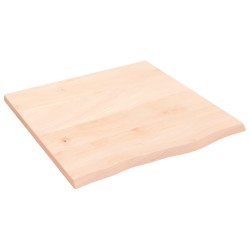 vidaXL Piano per Tavolo 60x60x2 cm in Rovere Massello Non Trattato