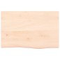 vidaXL Piano per Tavolo 60x40x2 cm in Rovere Massello Non Trattato
