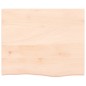 vidaXL Piano per Tavolo 60x50x2 cm in Rovere Massello Non Trattato