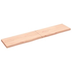 vidaXL Piano per Tavolo 200x40x6 cm in Rovere Massello Non Trattato