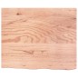 vidaXL Piano Tavolo Marrone Chiaro 60x50x6cm Rovere Massello Trattato vidaXL Piano Tavolo Marrone Chiaro 60x50x6cm Rovere Massello Trattato