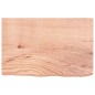 vidaXL Piano Tavolo Marrone Chiaro 60x40x6cm Rovere Massello Trattato vidaXL Piano Tavolo Marrone Chiaro 60x40x6cm Rovere Massello Trattato