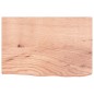 vidaXL Piano Tavolo Marrone Chiaro 60x40x4cm Rovere Massello Trattato