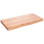 vidaXL Piano Tavolo Marrone Chiaro 80x40x6cm Rovere Massello Trattato vidaXL Piano Tavolo Marrone Chiaro 80x40x6cm Rovere Massello Trattato