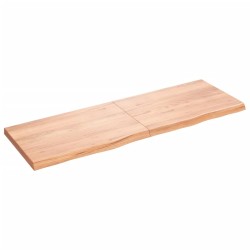 vidaXL Piano Tavolo Marrone Chiaro 180x60x6cm Rovere Massello Trattato