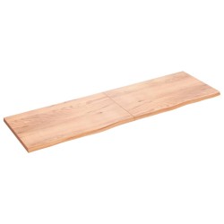 vidaXL Piano Tavolo Marrone 200x60x(2-4) cm Massello Rovere Trattato