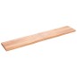 vidaXL Piano Tavolo Marrone 220x40x(2-6) cm Massello Rovere Trattato vidaXL Piano Tavolo Marrone 220x40x(2-6) cm Massello Rovere Trattato