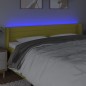 Testiera a LED Verde 163x16x78/88 cm in Tessuto Testiera a LED Verde 163x16x78/88 cm in Tessuto