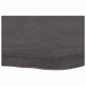 vidaXL Piano Tavolo Grigio Scuro 60x40x4cm Rovere Massello Trattato vidaXL Piano Tavolo Grigio Scuro 60x40x4cm Rovere Massello Trattato