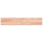 vidaXL Piano Tavolo Marrone Chiaro 220x40x4cm Rovere Massello Trattato