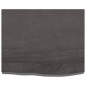 vidaXL Piano Tavolo Grigio Scuro 60x50x6cm Rovere Massello Trattato vidaXL Piano Tavolo Grigio Scuro 60x50x6cm Rovere Massello Trattato