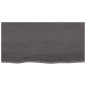 vidaXL Piano Tavolo Marrone 80x40x(2-6) cm Rovere Massello Trattato vidaXL Piano Tavolo Marrone 80x40x(2-6) cm Rovere Massello Trattato