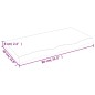 vidaXL Piano Tavolo Marrone 80x40x(2-6) cm Rovere Massello Trattato vidaXL Piano Tavolo Marrone 80x40x(2-6) cm Rovere Massello Trattato