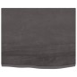 vidaXL Piano Tavolo Grigio Scuro 60x50x2cm Rovere Massello Trattato vidaXL Piano Tavolo Grigio Scuro 60x50x2cm Rovere Massello Trattato