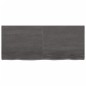 vidaXL Piano Tavolo Grigio Scuro 120x50x4cm Rovere Massello Trattato vidaXL Piano Tavolo Grigio Scuro 120x50x4cm Rovere Massello Trattato