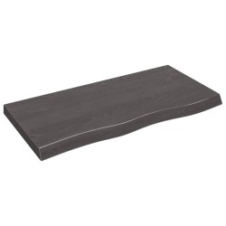 vidaXL Piano Tavolo Marrone 100x50x(2-6) cm Rovere Massello Trattato