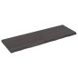 vidaXL Piano Tavolo Grigio Scuro 120x40x4cm Rovere Massello Trattato vidaXL Piano Tavolo Grigio Scuro 120x40x4cm Rovere Massello Trattato