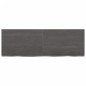 vidaXL Piano Tavolo Grigio Scuro 120x40x4cm Rovere Massello Trattato vidaXL Piano Tavolo Grigio Scuro 120x40x4cm Rovere Massello Trattato