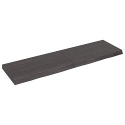 vidaXL Piano Tavolo Marrone 140x40x(2-6) cm Rovere Massello Trattato