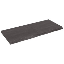 vidaXL Piano Tavolo Marrone 140x60x(2-6) cm Rovere Massello Trattato
