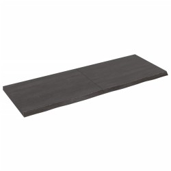 vidaXL Piano Tavolo Marrone 140x50x(2-4) cm Rovere Massello Trattato