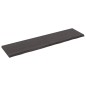 vidaXL Piano Tavolo Grigio Scuro 160x40x4cm Rovere Massello Trattato vidaXL Piano Tavolo Grigio Scuro 160x40x4cm Rovere Massello Trattato