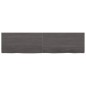 vidaXL Piano Tavolo Grigio Scuro 160x40x4cm Rovere Massello Trattato vidaXL Piano Tavolo Grigio Scuro 160x40x4cm Rovere Massello Trattato