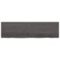 vidaXL Piano Tavolo Grigio Scuro 180x50x6cm Rovere Massello Trattato