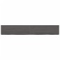 vidaXL Piano Tavolo Grigio Scuro 180x40x4cm Rovere Massello Trattato